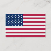 Visitenkarte mit Flagge von Baltimore, USA. (Rückseite)