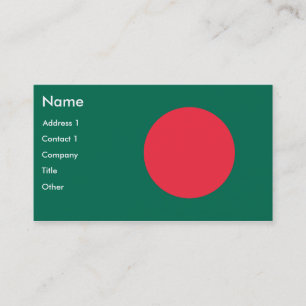 Visitenkarte mit Flagge von Bangladesch