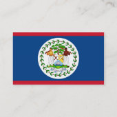 Visitenkarte mit Flagge von Belize (Rückseite)