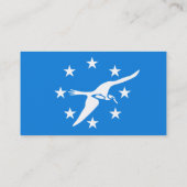 Visitenkarte mit Flagge von Corpus Christi, USA. (Rückseite)