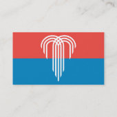 Visitenkarte mit Flagge von Kansas City, Missouri (Rückseite)