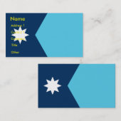Visitenkarte mit Flagge von Minnesota (Vorne/Hinten)