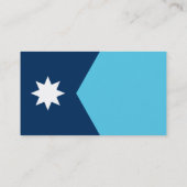 Visitenkarte mit Flagge von Minnesota (Rückseite)
