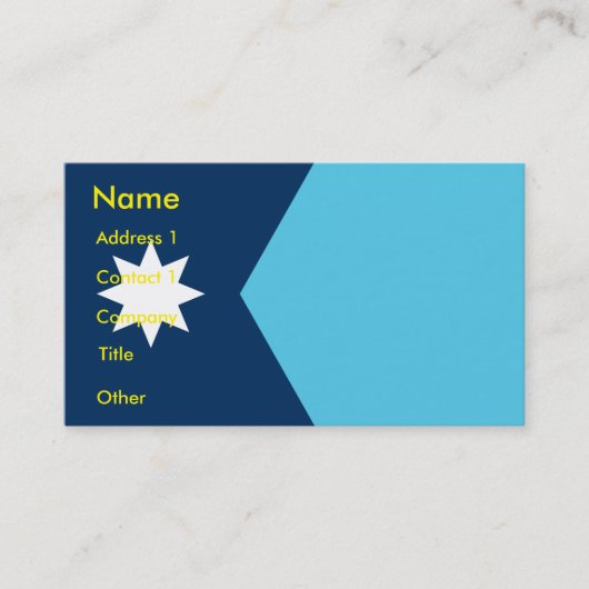 Visitenkarte mit Flagge von Minnesota (Vorderseite)