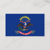 Visitenkarte mit Flagge von North Dakota U.S.A. (Rückseite)