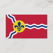 Visitenkarte mit Flagge von St. Louis (Rückseite)