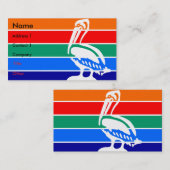 Visitenkarte mit Flagge von St. Petersburg (Vorne/Hinten)