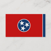 Visitenkarte mit Flagge von Tennessee U.S.A. (Rückseite)