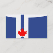 Visitenkarte mit Flagge von Toronto, Kanada (Rückseite)