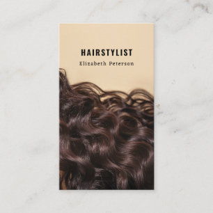 Visitenkarte mit Foto für Haarstylist