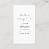 Visitenkarte mit Foto Hintergrund. (Rückseite)