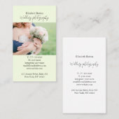 Visitenkarte mit Foto Hintergrund. (Vorne/Hinten)