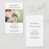 Visitenkarte mit Foto Hintergrund. (Vorne/Hinten)