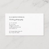 Visitenkarte mit Foto Hintergrund. (Rückseite)