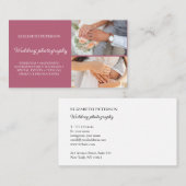 Visitenkarte mit Foto Hintergrund. (Vorne/Hinten)