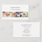 Visitenkarte mit Foto Hintergrund. (Vorne/Hinten)