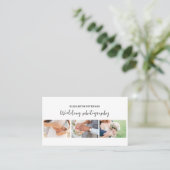 Visitenkarte mit Foto Hintergrund. (Stehend Vorderseite)