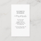 Visitenkarte mit Foto Hintergrund. (Rückseite)