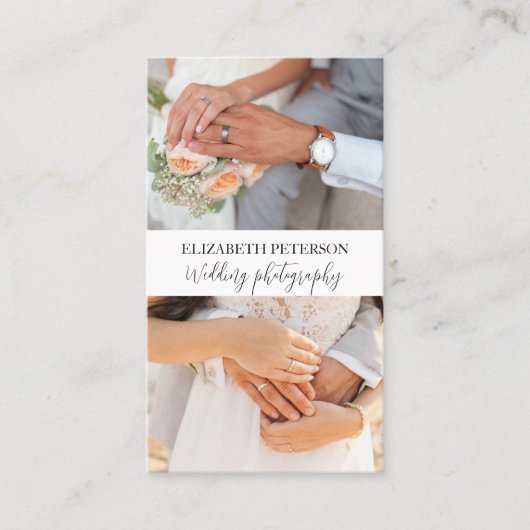 Visitenkarte mit Foto Hintergrund. (Vorderseite)