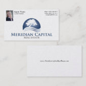 Visitenkarte mit Foto-Perlen-Ende (Vorne/Hinten)