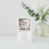 Visitenkarte mit Foto Rabattkarte (Stehend Vorderseite)