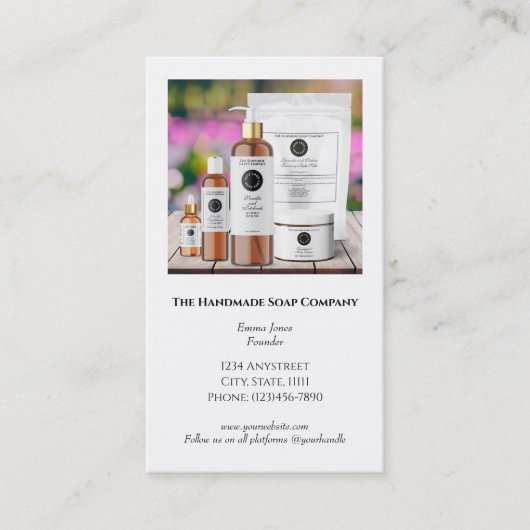 Visitenkarte mit Foto Rabattkarte (Vorderseite)