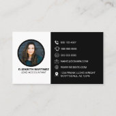 Visitenkarte mit Foto- und QR Code Generator (Vorderseite)