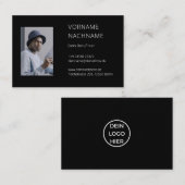Visitenkarte mit Foto Vorlage - Selbst  Gestalten (Vorne/Hinten)