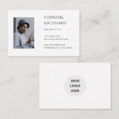 Visitenkarte mit Foto Vorlage - Selbst  Gestalten (Vorne/Hinten)