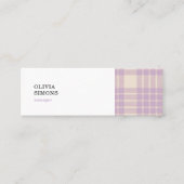 Visitenkarte mit Gingham-Muster (Vorderseite)