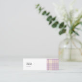 Visitenkarte mit Gingham-Muster (Stehend Vorderseite)