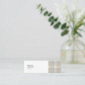 Visitenkarte mit Gingham-Muster (Stehend Vorderseite)