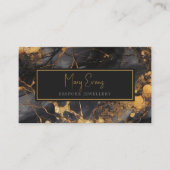 Visitenkarte mit Gold-Marmor-Effekt (Vorderseite)