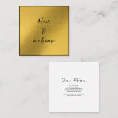 Visitenkarte mit goldenem Hintergrund (Vorne/Hinten)