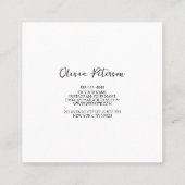 Visitenkarte mit goldenem Hintergrund (Rückseite)