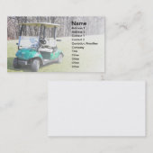 Visitenkarte mit Golfwagen (Vorne/Hinten)