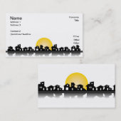 Visitenkarte mit Häusern (Vorne/Hinten)