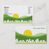 Visitenkarte mit Häusern (Vorne/Hinten)