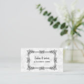 Visitenkarte mit Hintergrund, Blume und Textur (Stehend Vorderseite)