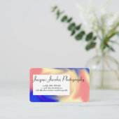 Visitenkarte mit Hintergrund der Retro-Gefärbte Kr (Stehend Vorderseite)