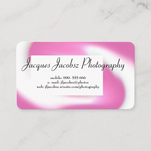 Visitenkarte mit Hintergrund der Retro-Gefärbte Kr (Vorderseite)