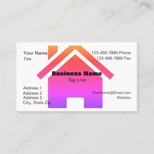 Visitenkarte mit House Graphic - HAMbyWG (Vorderseite)