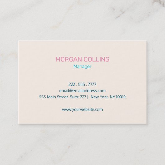 Visitenkarte mit Ihrem Logo (Vorderseite)