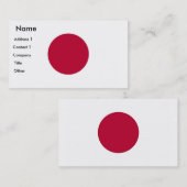 Visitenkarte mit japanischer Flagge (Vorne/Hinten)