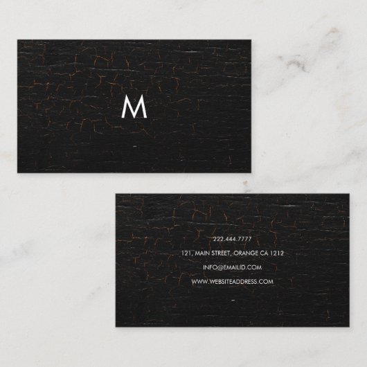 Visitenkarte mit klassischer Textur (Vorne/Hinten)