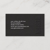 Visitenkarte mit Lederdesign (Rückseite)