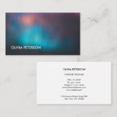 Visitenkarte mit leuchtendem Hintergrund (Vorne/Hinten)