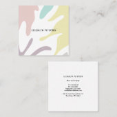 Visitenkarte mit modernem Hintergrund. (Vorne/Hinten)