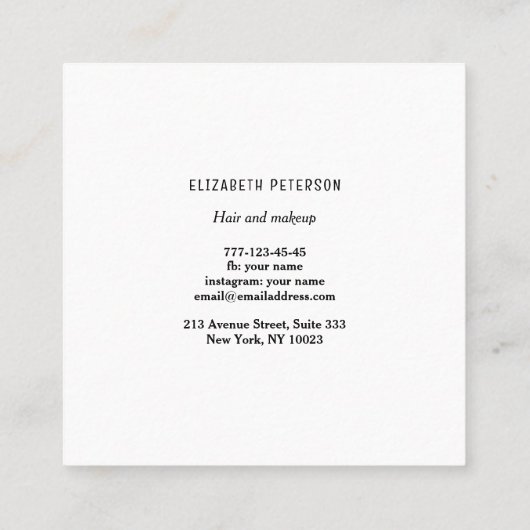 Visitenkarte mit modernem Hintergrund. (Rückseite)