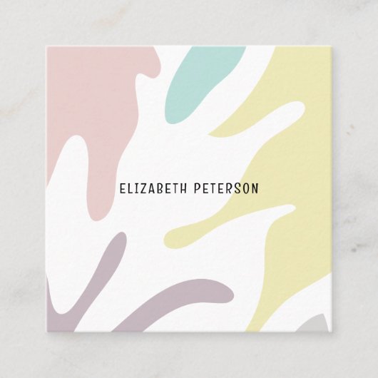 Visitenkarte mit modernem Hintergrund. (Vorderseite)